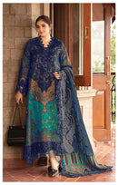 Alzohaib Az 1144 B Pure Cotton Print  With Heavy Embrodairy Patches Worked Pakistani Suits