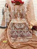 Fepic Rosemeen C 1761 D Organza Embroidered With Pearl Work Pakistani Suits