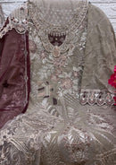 Cosmos Aayra 011 Fox Gorget With Heavy Embroidery Hand Work On Neck Pakistani Suits