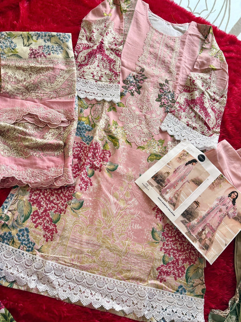 Mehboob Tex 1533 A Pure Cotton Print Embrodairy Patch Work Pakistani Suits