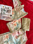 Ziaaz Designs Code 707 Organza Embroidery Diamond Work Semi Stitched Pakistani Outfit