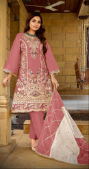 Fepic Rosemeen C 1961 B Organza Embroidered Worked Pakistani Suits