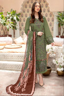 Taj 585 Pure Cotton Print With Heavy Self Embroidery With Patch Pakistani Suits