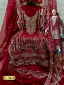 Fepic Rosemeen C 1920 B Organza Embroidered Worked Pakistani Suits