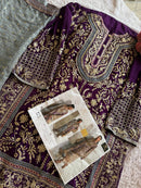 Ziaaz Designs Code 763 Georgette Heavy Handwork Embroidred Semi Stitched Pakistani Outfit