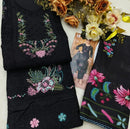 Alok Suit Tabeer Pure Cambric Lawn Pakistani Embroidery With Fancy Daman Sleeve Embroidery Work Pakistani Suits