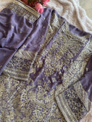 Ziaaz Designs Code 701 Georgette Heavy Handwork Embroiderd Moti Work Semi Stitched Outfit