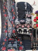 Alif Fashion 172 A Pure Cotton With Heavy Embroidery Work With Moti Work Pakistani Suits
