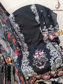 Alif Fashion 172 A Pure Cotton With Heavy Embroidery Work With Moti Work Pakistani Suits