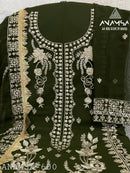 Anamsa 600 Heavy Pure Fox Georgette With Heavy Embroidered With Sequence Work Pakistani Suits