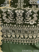Anamsa 600 Heavy Pure Fox Georgette With Heavy Embroidered With Sequence Work Pakistani Suits