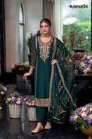 Zaveri 1996 Soft Organza Embroidery Worked Pakistani Suits
