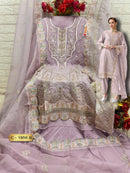 Fepic C 1955 B Organza Embroidered With Hand Worked Pakistani Suits
