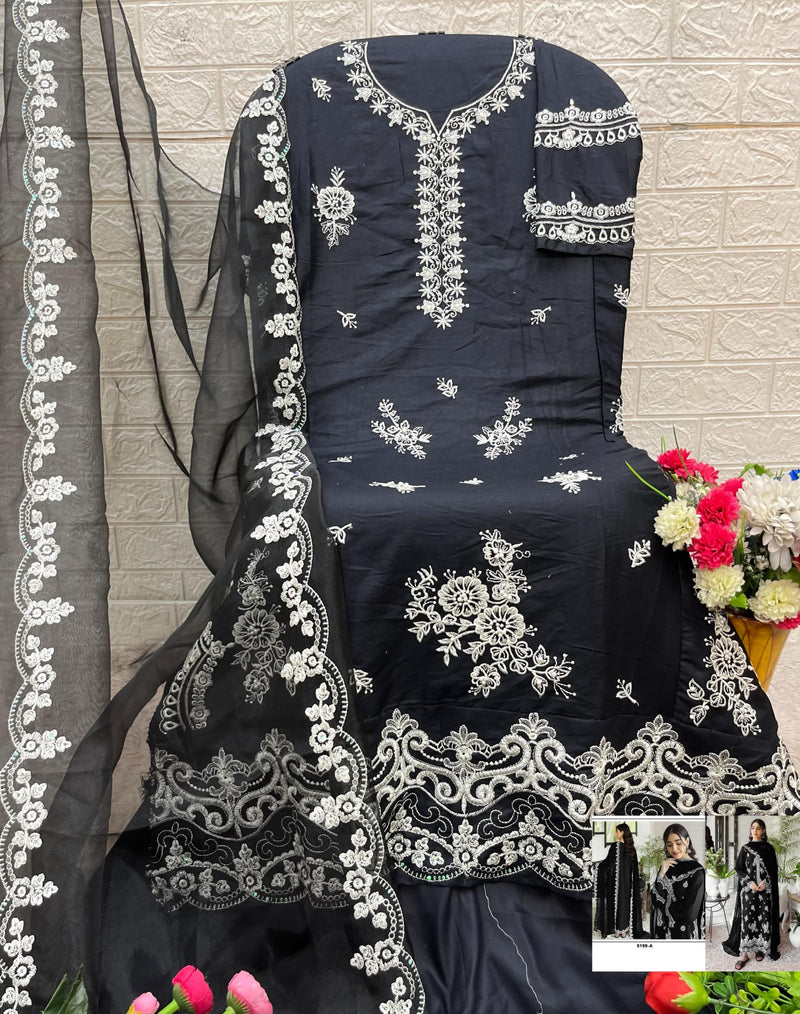 Bin Saeed 5199 A Cotton Heavy Embroidered Worked Pakistani Suits