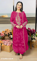 Johra Tex 133 H Fox Georgette Embroidered Worked Pakistani Suits