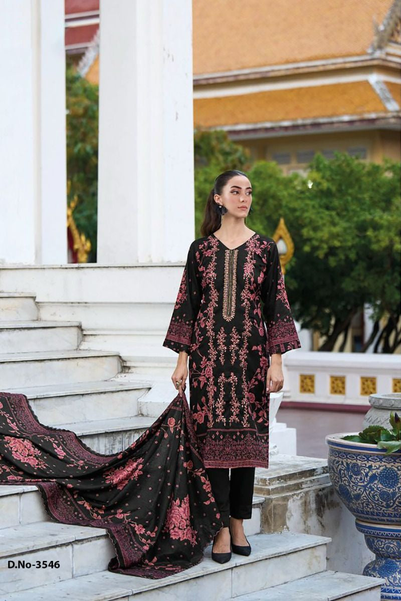 Jihan 3546 Havy Embroidered And Khatli Worked Pakistani Suits