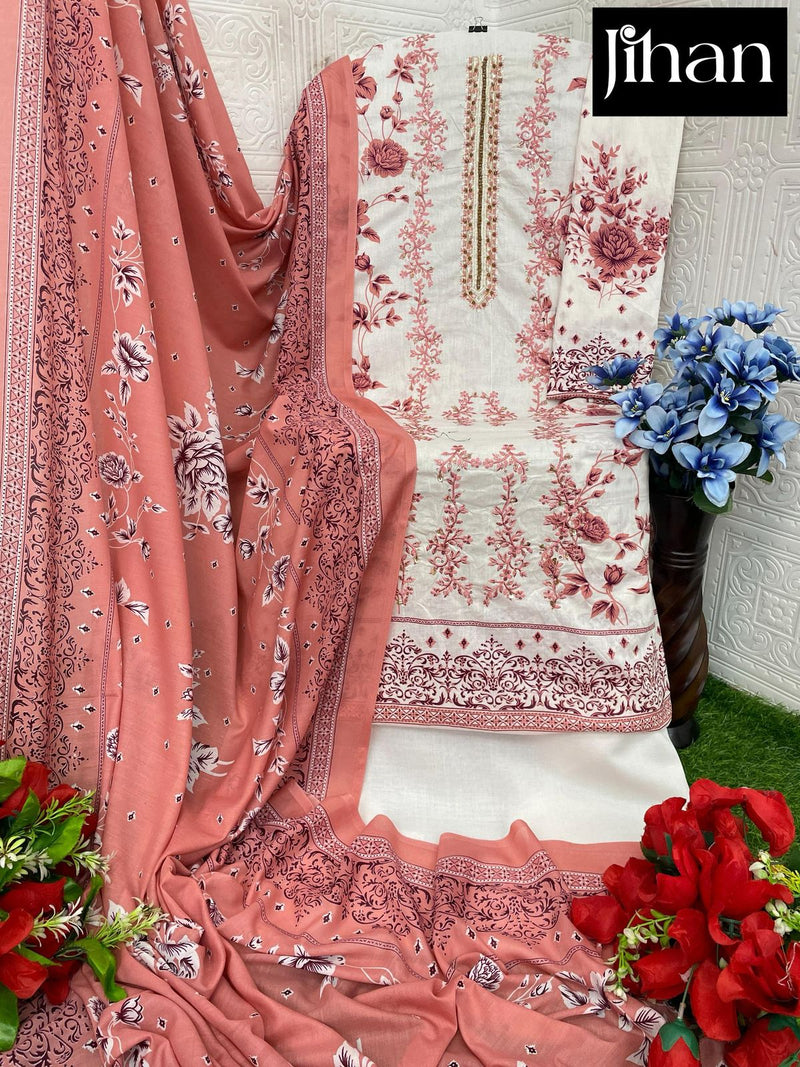 Jihan 3546 A Havy Embroidered And Khatli Worked Pakistani Suits