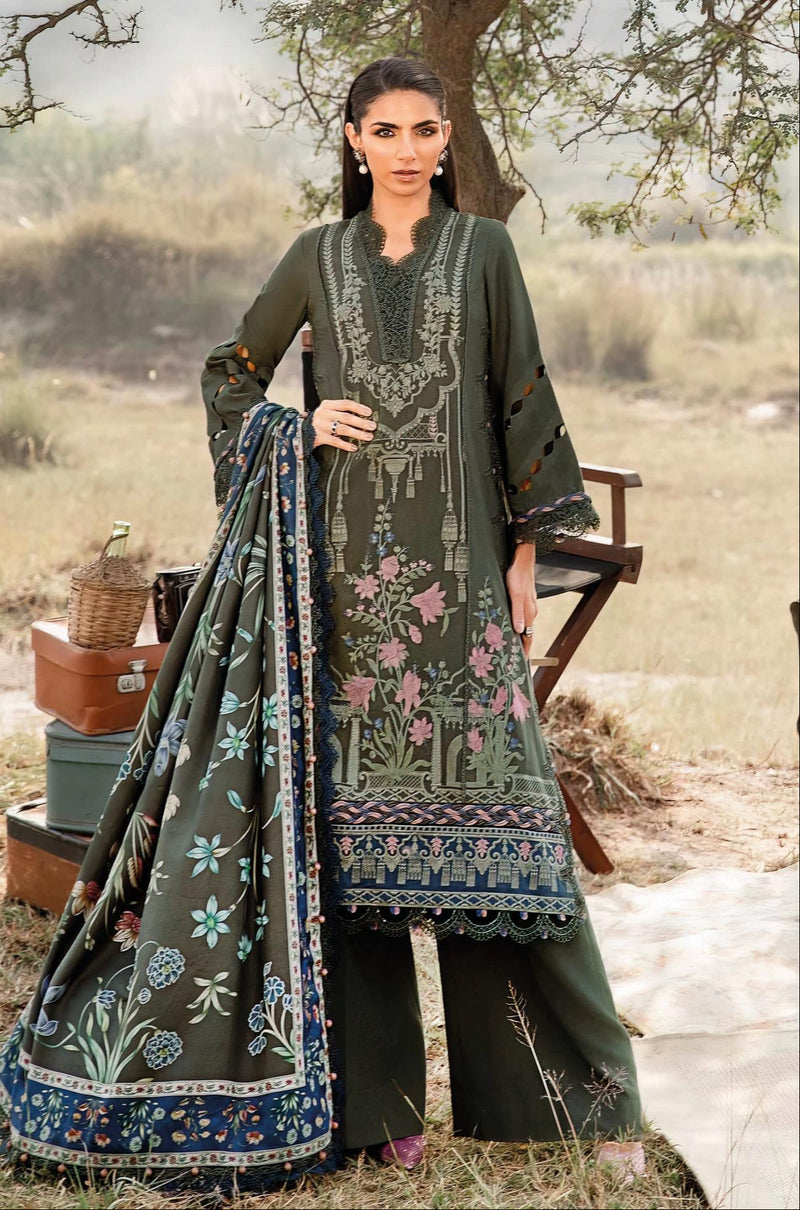 Maria B 8081 Rayon With Heavy Embroidery Worked Pakistani Suits