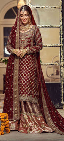 Al Khushbu 166 Ageorgette Embroidered Worked Pakistani Suits