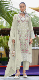 Fepic 1916 C Organza Embroidered Worked Pakistani Suits