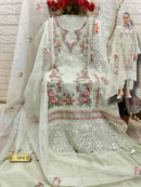 Fepic 1916 C Organza Embroidered Worked Pakistani Suits