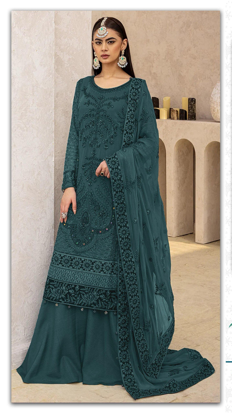 Shanaya S 193 Top  Georgette Embroidery Worked Pakistani Suits