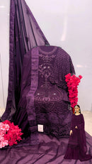 Shanaya S 193 B Top  Georgette Embroidery Worked Pakistani Suits