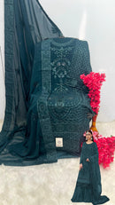 Shanaya S 193 Top  Georgette Embroidery Worked Pakistani Suits