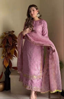 Anamsa 578 Pure Georgette Heavy Embroidered Worked Pakistani Suits