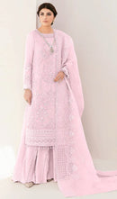 MUSHQ  M 297 C Top Pure Fox georgette Embroidered Worked Pakistani Suits