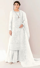 MUSHQ  M 297 D Top Pure Fox georgette Embroidered Worked Pakistani Suits