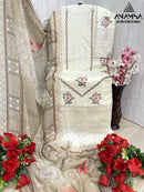 Anamsa 504 Heavy Rayon Cotton With Embroidered And Moti Worked Pakistani Suits