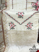Anamsa 504 Heavy Rayon Cotton With Embroidered And Moti Worked Pakistani Suits