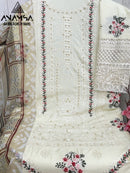 Anamsa 504 Heavy Rayon Cotton With Embroidered And Moti Worked Pakistani Suits