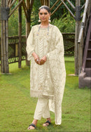 Mushq Shraddha M 301 B Organza Embroidered And Khatli Worked Pakistani Suits