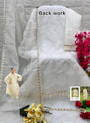 Mushq Shraddha M 301 B Organza Embroidered And Khatli Worked Pakistani Suits