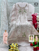 Mushq Shraddha M 301 C  Organza Embroidered And Khatli Worked Pakistani Suits