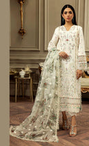 Alif  84 Pure Cambric Cotton Embroidery And Moti Worked Pakistani Suits