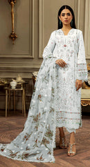 Alif  84 B Pure Cambric Cotton Embroidery And Moti Worked Pakistani Suits