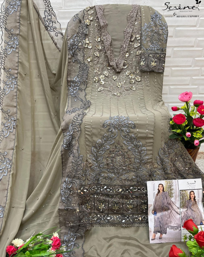 Serine S 397 D Georgette Heavy Embroidered Worked Pakistani Suits