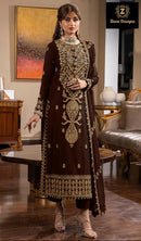 Ziaaz 420 B Georgette Embroidered Worked Pakistani Suits
