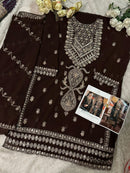 Ziaaz 420 B Georgette Embroidered Worked Pakistani Suits