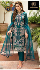 Ziaaz 611 Cotton Embroidery Worked Pakistani Suits