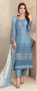 Mehmood M 57 Cotton Embroidery Worked Pakistani Suits