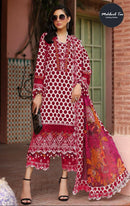Mehbbob Tex 1535 B Cotton Print With Embroidery Worked Pakistani Suits