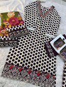 Mehbbob Tex 1535 C Cotton Print With Embroidery Worked Pakistani Suits