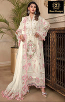 Ziaaz  810 A Jimmy Choo Embroidery Worked Paki9stani Suits