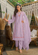 Mushq Shraddha M 314 A Organza Embroidered And Khatli Worked Pakistani Suits