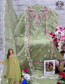 Mushq Shraddha M 314 D Organza Embroidered And Khatli Worked Pakistani Suits