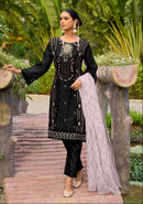 Mushq M 306 D  Organza Embroidered Worked Pakistani Suits